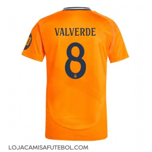 Camisa de Futebol Real Madrid Federico Valverde #8 Equipamento Secundário 2024-25 Manga Curta